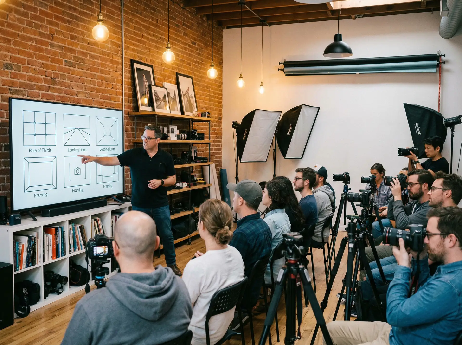 肉视频 光圈学院 - 摄影工作坊教学现场