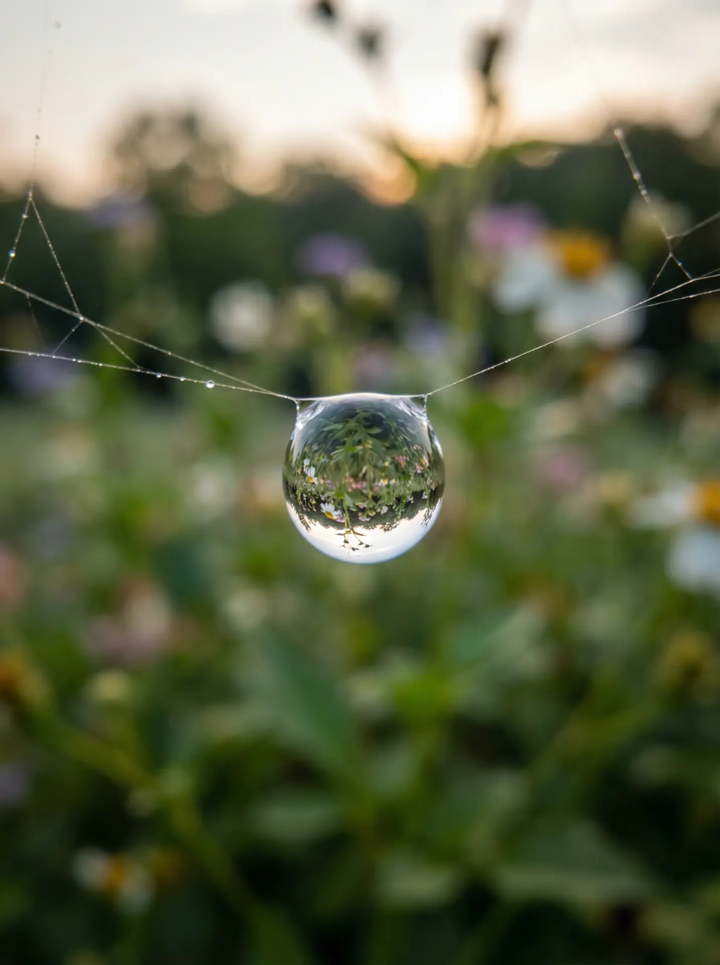 肉视频 精选 - 蛛网露珠微距摄影